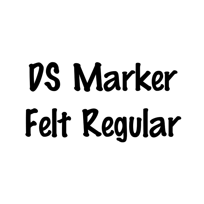 DS Marker Felt Regular font Free fonts on Creazilla Creazilla