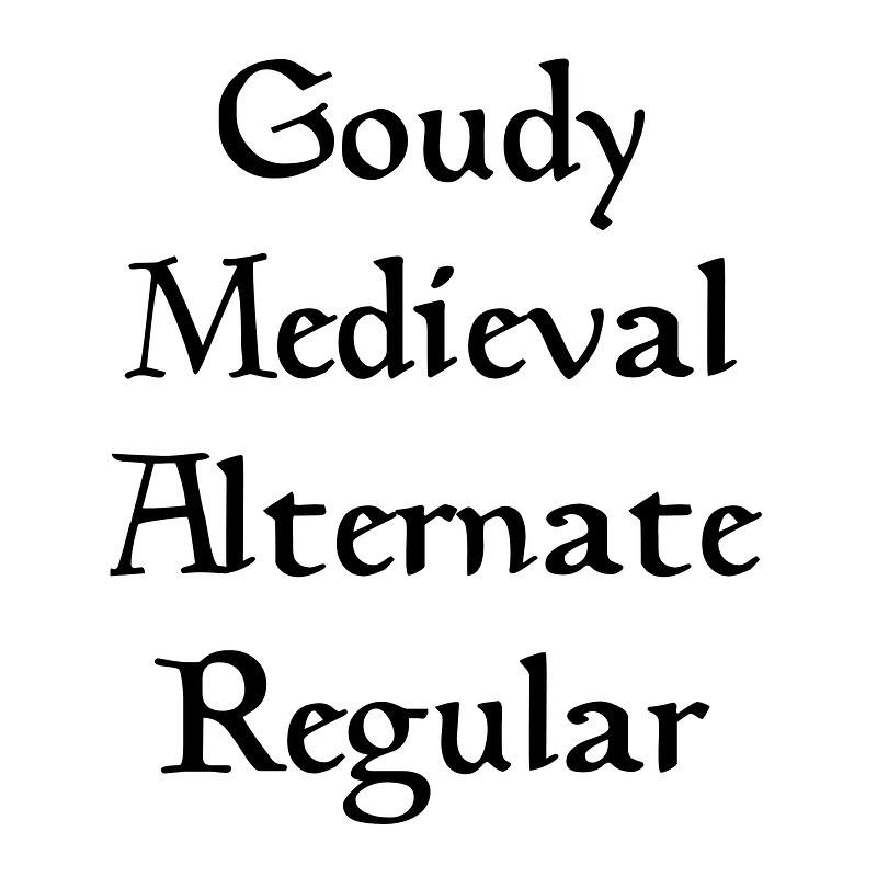 Goudy Medieval Alternate Regular Font Free Fonts On Creazilla Creazilla