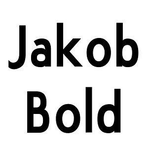 Jakob Bold font