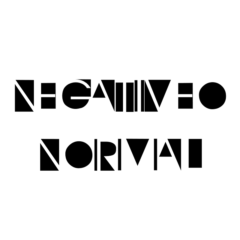 NegativeO Normal font