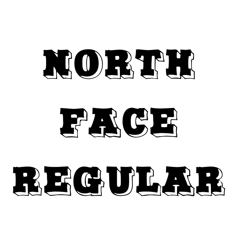 North Face Regular font Free fonts on Creazilla Creazilla