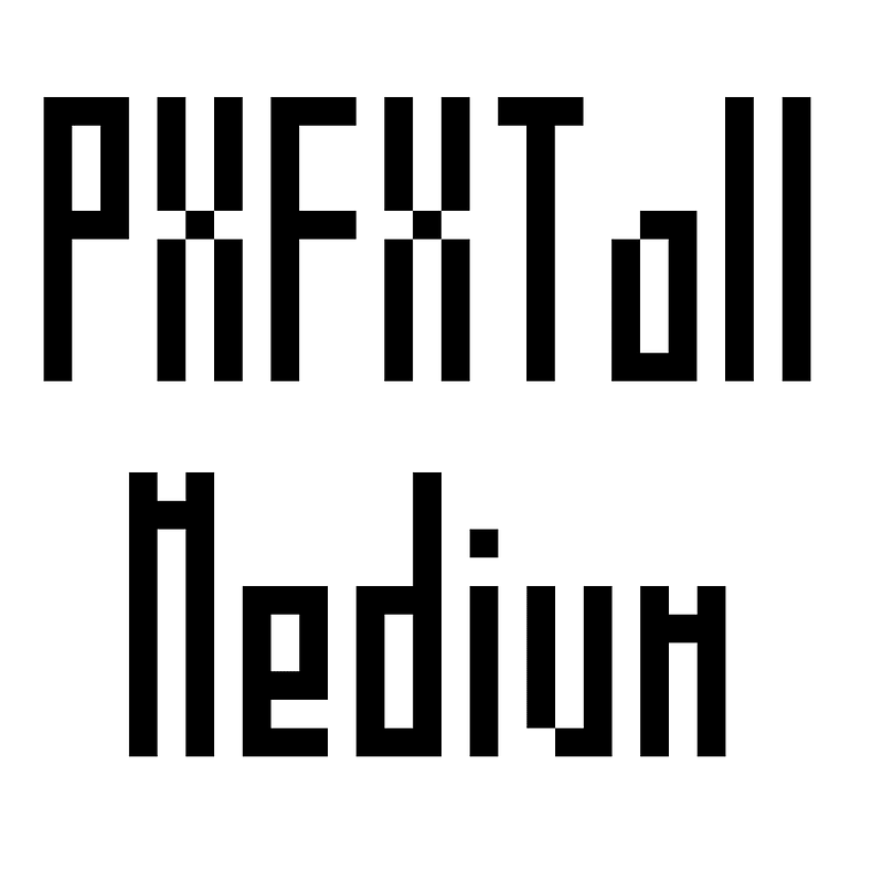 PXFXTall Medium font Free fonts on Creazilla Creazilla