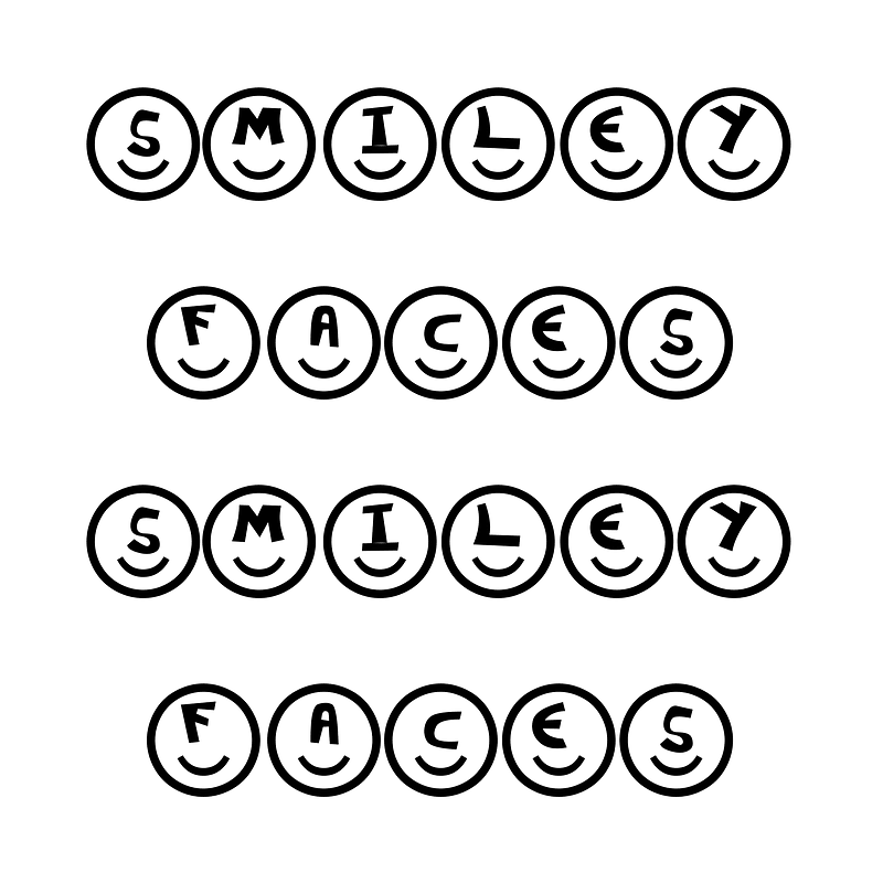 Smiley Faces Smiley Faces font Free fonts on Creazilla Creazilla