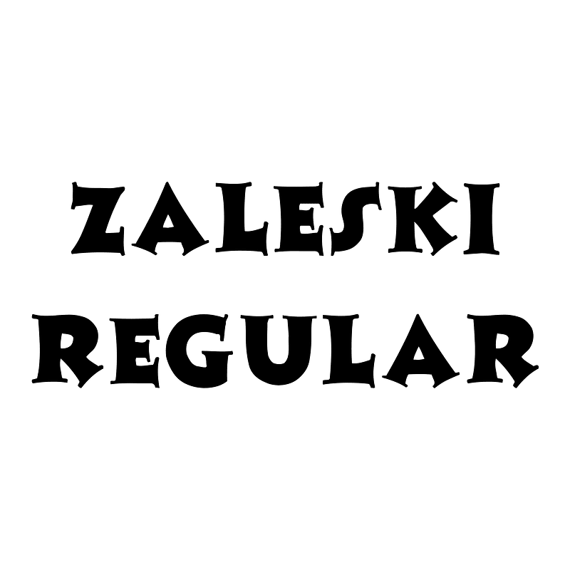 Zaleski Regular font Free fonts on Creazilla Creazilla