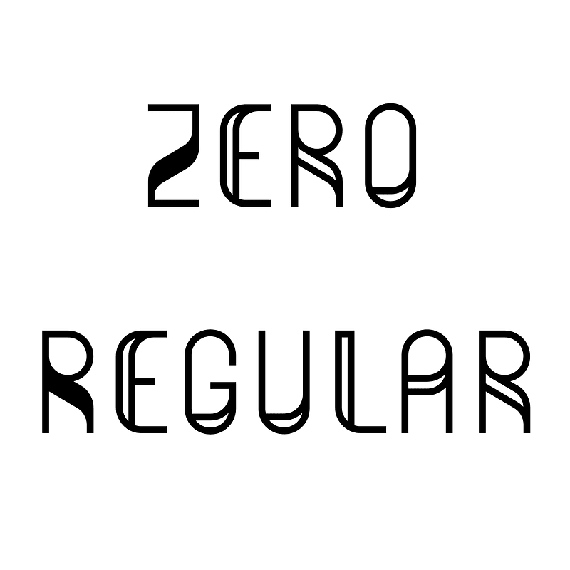 Zero Regular font Free fonts on Creazilla Creazilla
