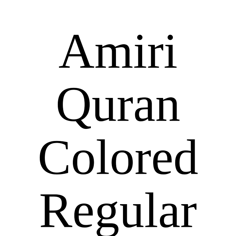 Amiri Quran Colored Regular font Free fonts on Creazilla Creazilla