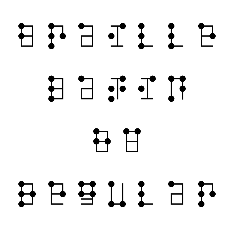 Braille Latin HC Regular font Free fonts on Creazilla Creazilla