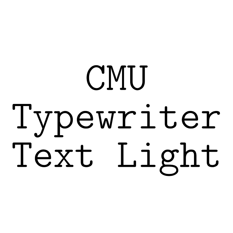 CMU Typewriter Text Light font Free fonts on Creazilla Creazilla