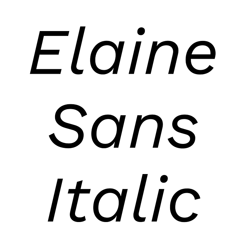 Elaine Sans Italic font Free fonts on Creazilla Creazilla