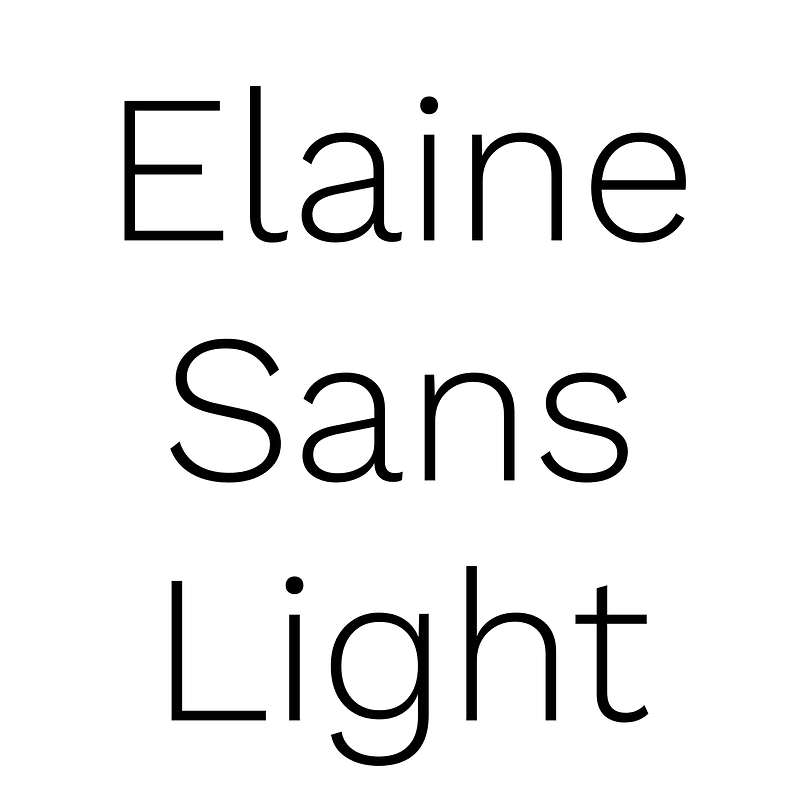 Elaine Sans Light font Free fonts on Creazilla Creazilla
