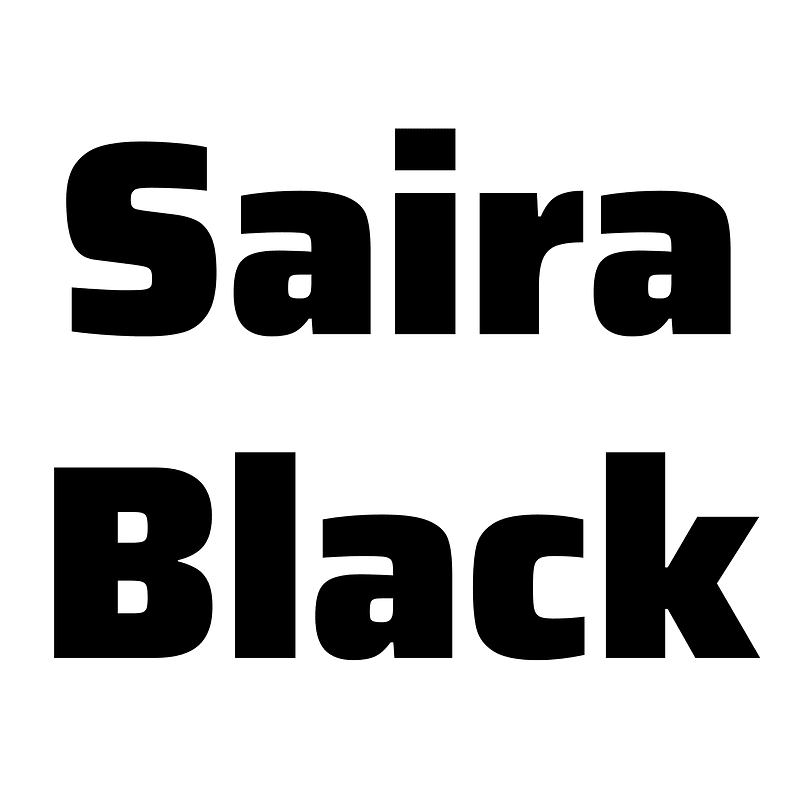 Saira Black font Free fonts on Creazilla Creazilla
