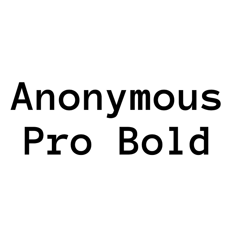 Anonymous Pro Bold font Free fonts on Creazilla Creazilla