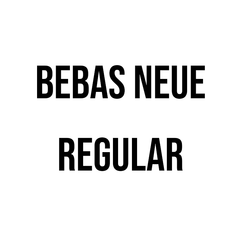 Bebas Neue Regular Free fonts on creazilla com