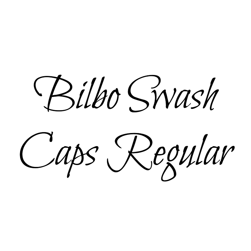Bilbo Swash Caps Regular font Free fonts on Creazilla Creazilla