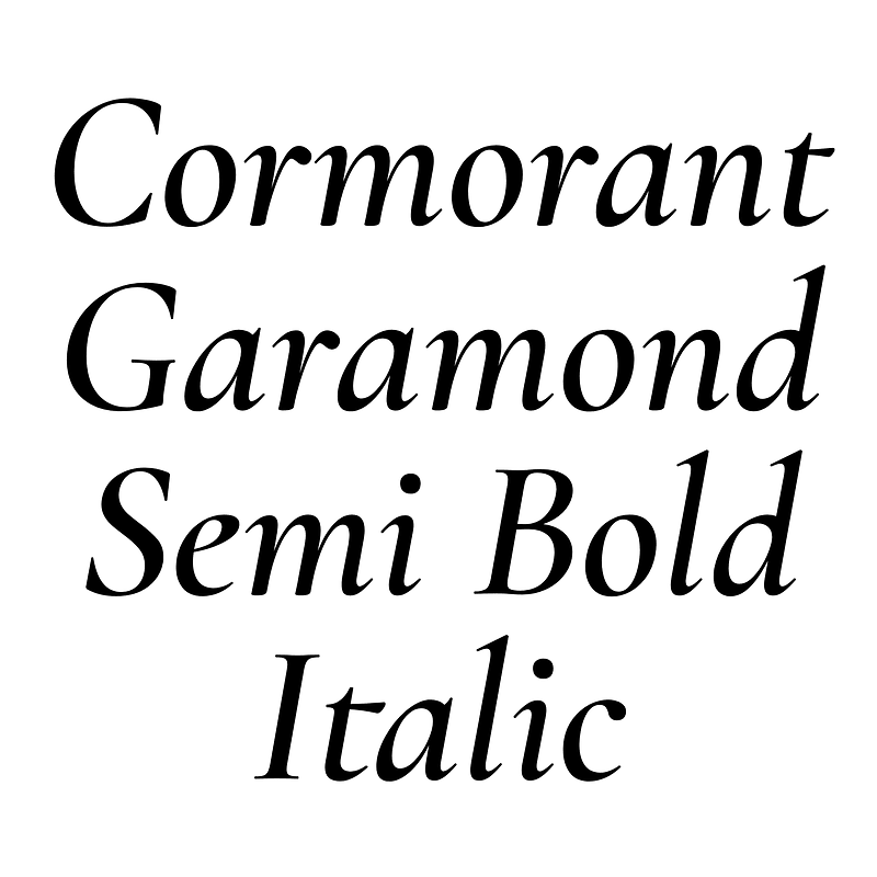 Cormorant Garamond Semi Bold Italic Creazilla
