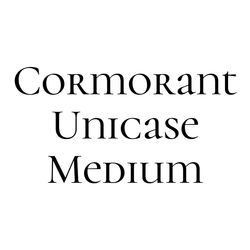 Cormorant Unicase Medium Creazilla