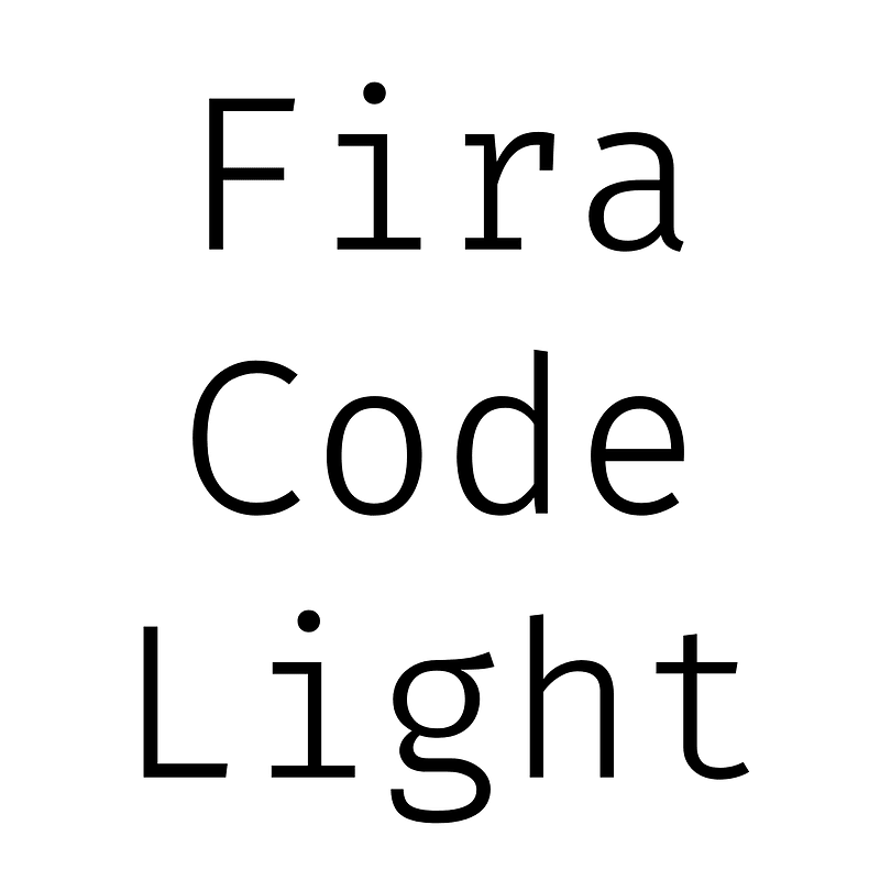Fira Code Light Creazilla