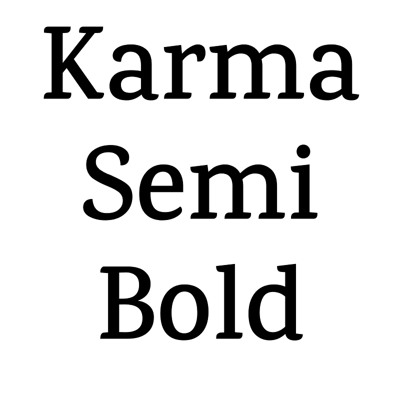 Karma Semi Bold font Free fonts on Creazilla Creazilla