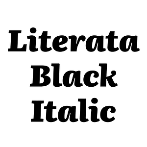 Literata Black Italic