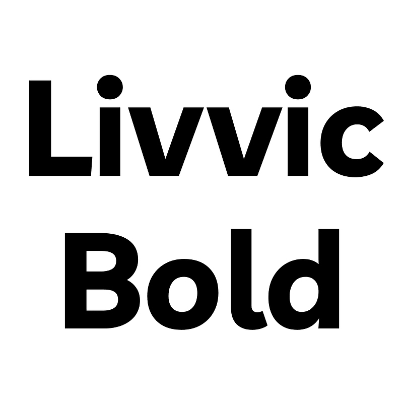 Livvic Bold font Free fonts on Creazilla Creazilla
