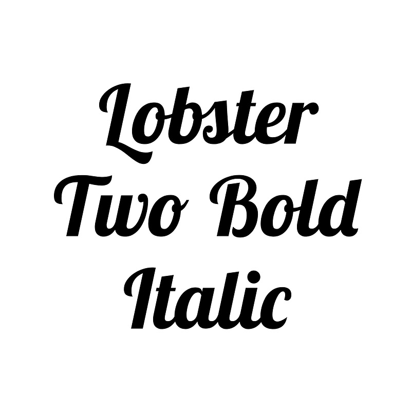 Lobster Two Bold Italic font Free fonts on Creazilla Creazilla