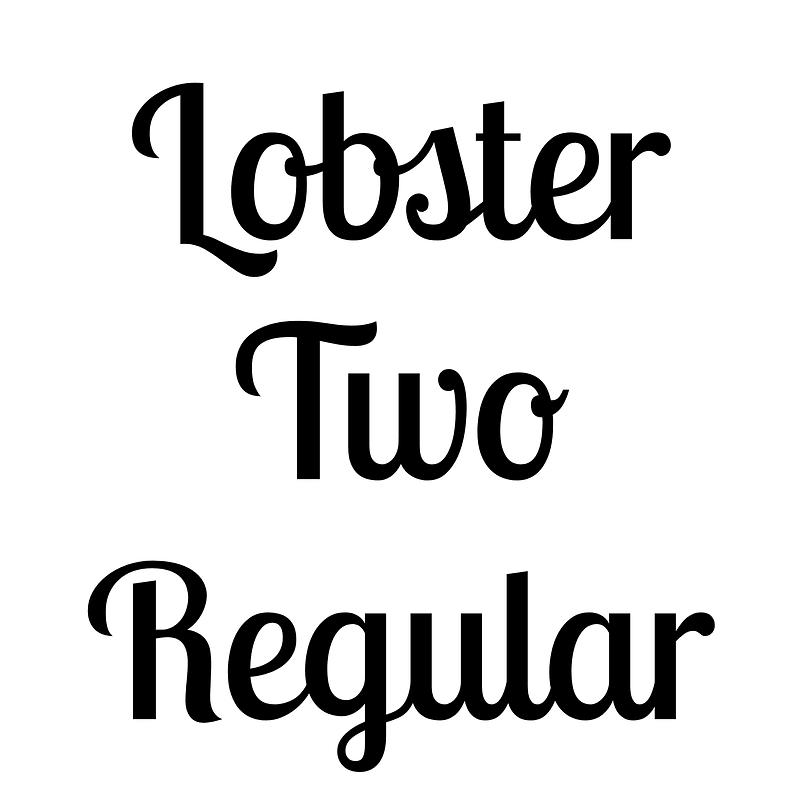 Lobster Two Regular font Free fonts on Creazilla Creazilla
