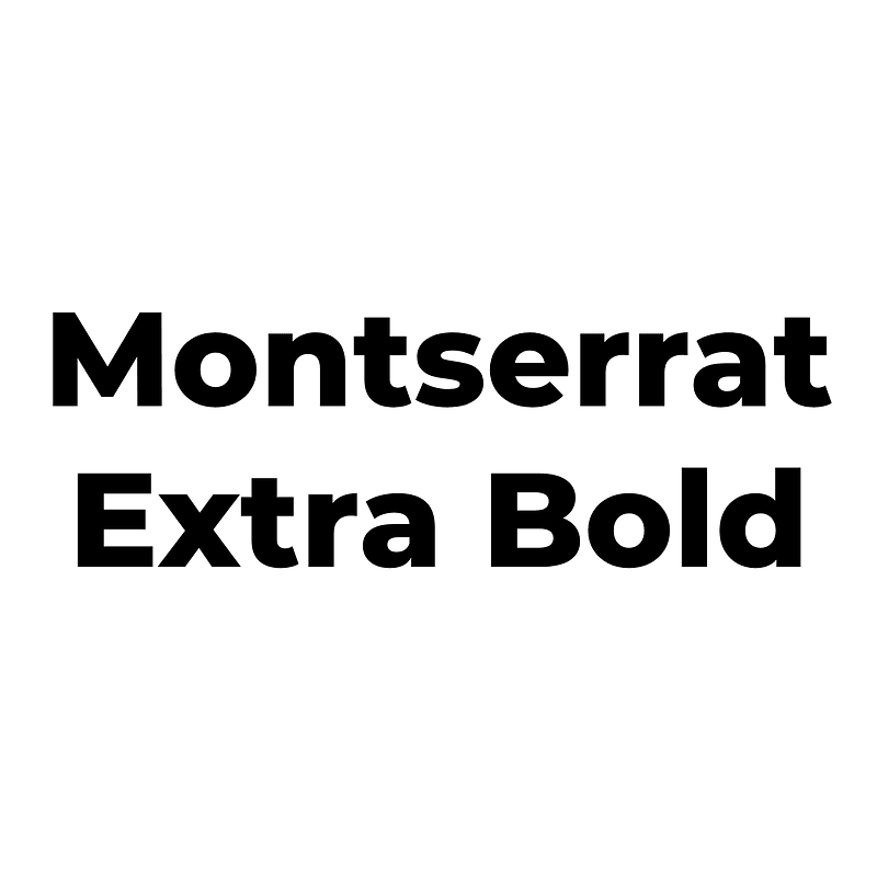 Montserrat Extra Bold Font Free Fonts On Creazilla Creazilla