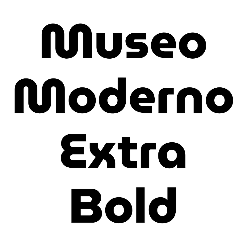 Museo Moderno Extra Bold font Free fonts on Creazilla Creazilla
