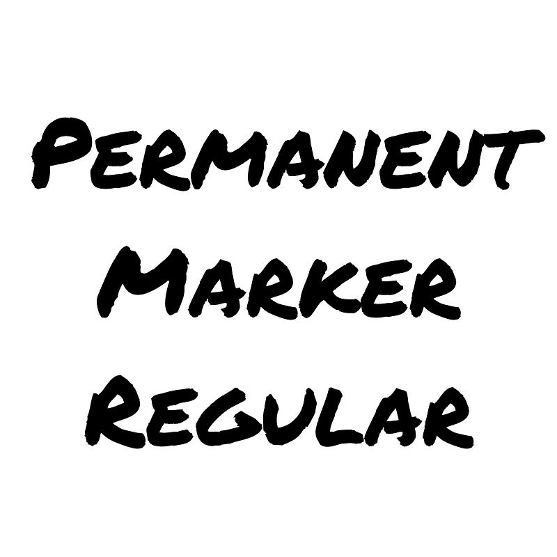Permanent Marker Regular font Free fonts on Creazilla Creazilla