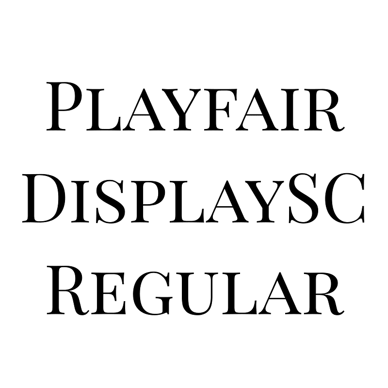 Playfair DisplaySC Regular - Free fonts on creazilla.com