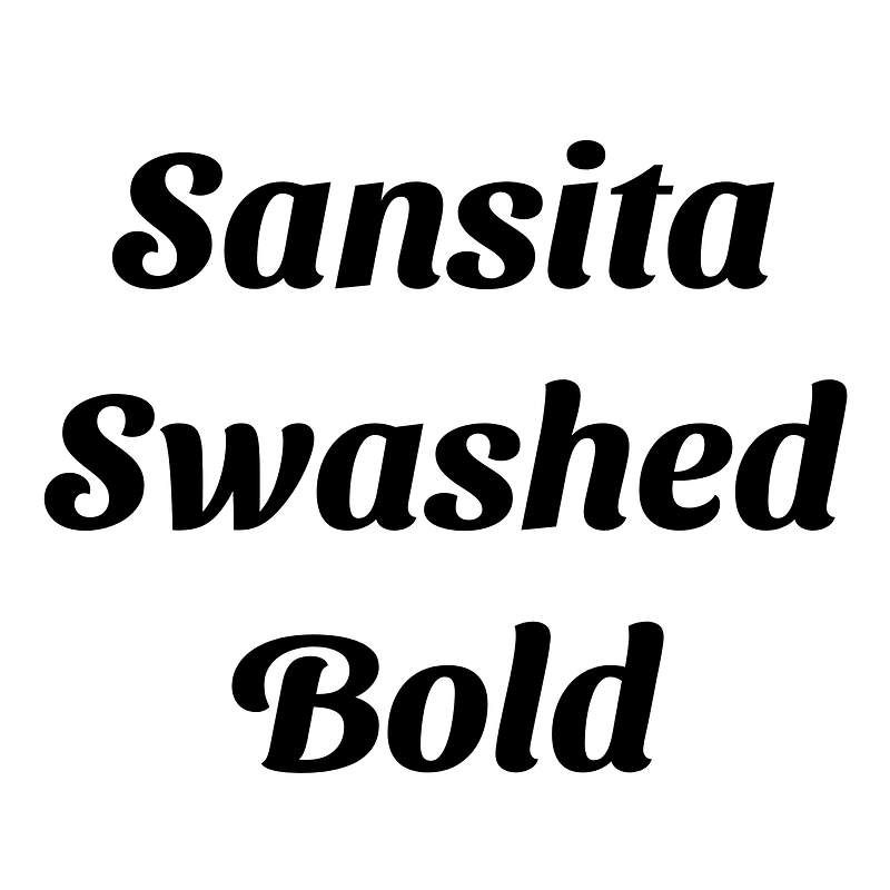 Sansita Swashed Bold - Free fonts on creazilla.com
