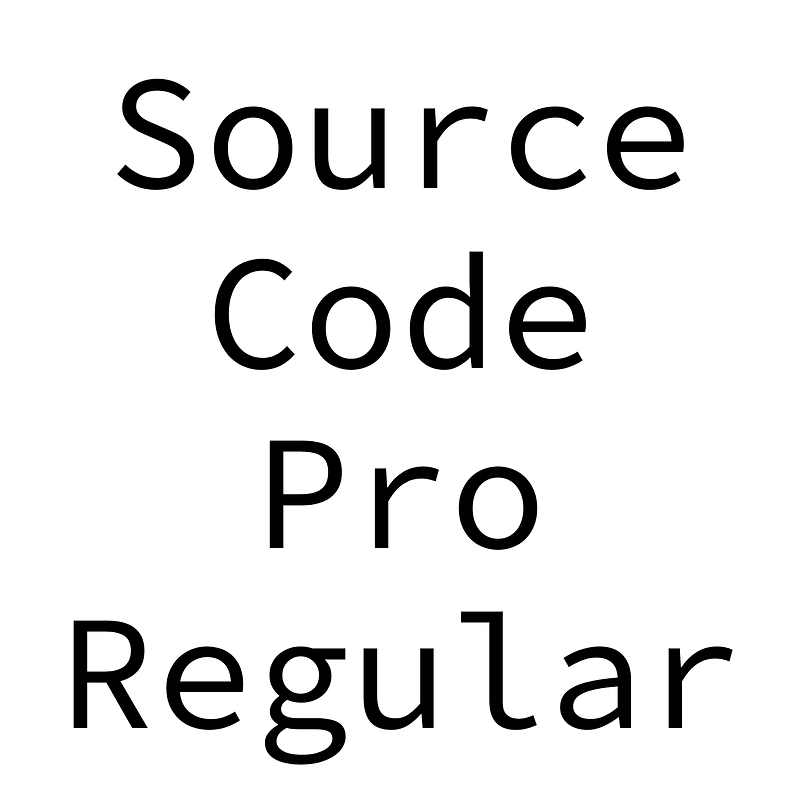 Source Code Pro Regular font Free fonts on Creazilla Creazilla