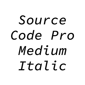 Source Code Pro Medium font - Free fonts on Creazilla | Creazilla