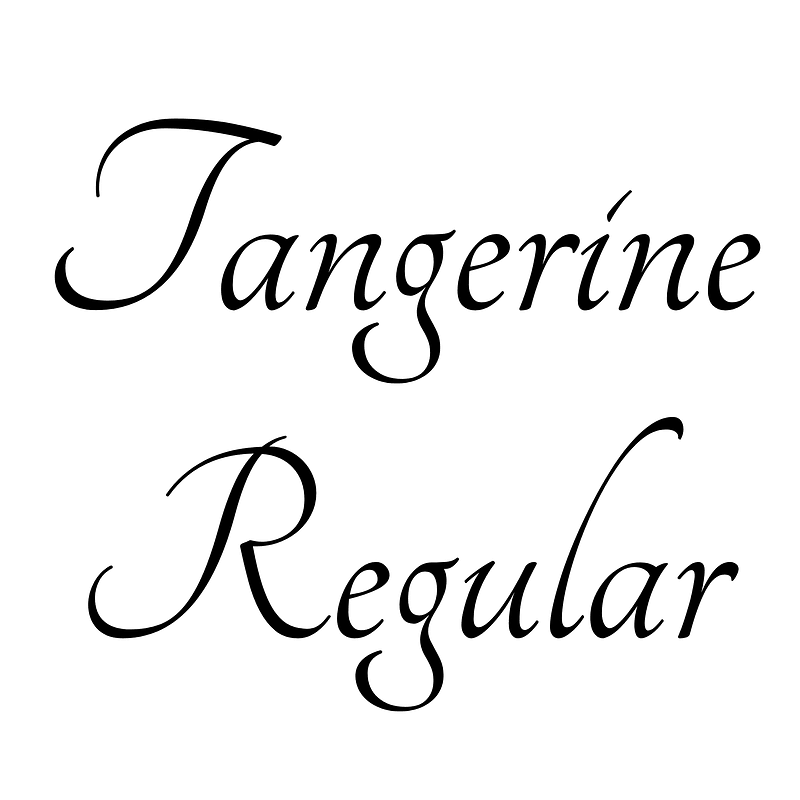 Tangerine Regular font Free fonts on Creazilla Creazilla
