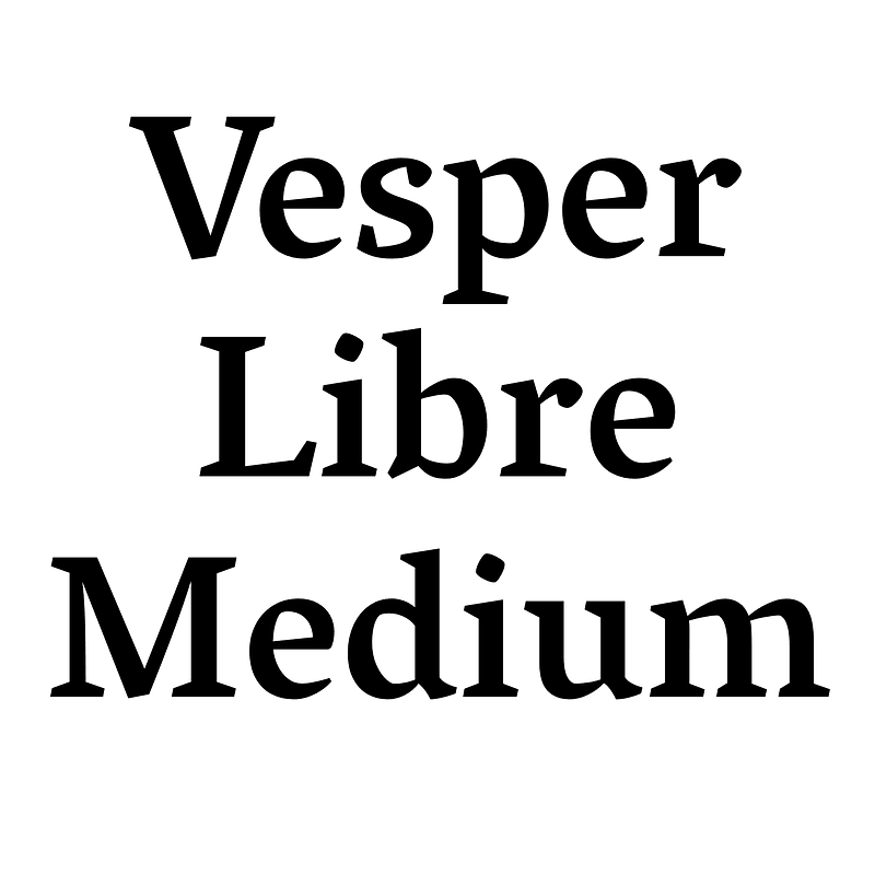 Vesper Libre Medium Creazilla