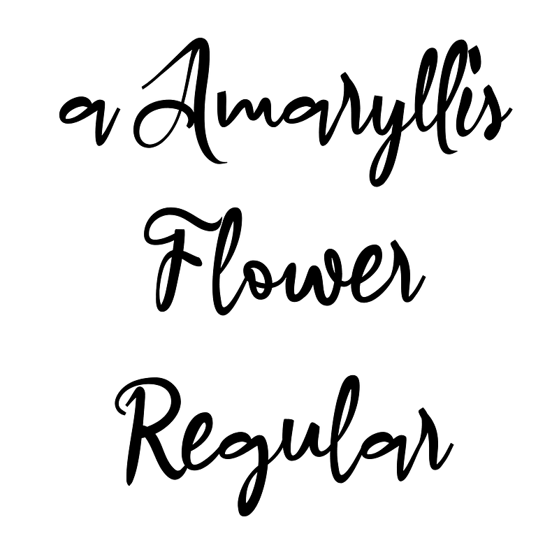 a Amaryllis Flower Regular font Free fonts on Creazilla Creazilla