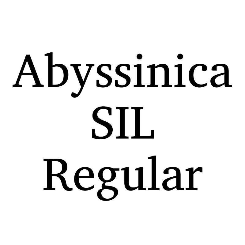 Abyssinica SIL Regular font Free fonts on Creazilla Creazilla