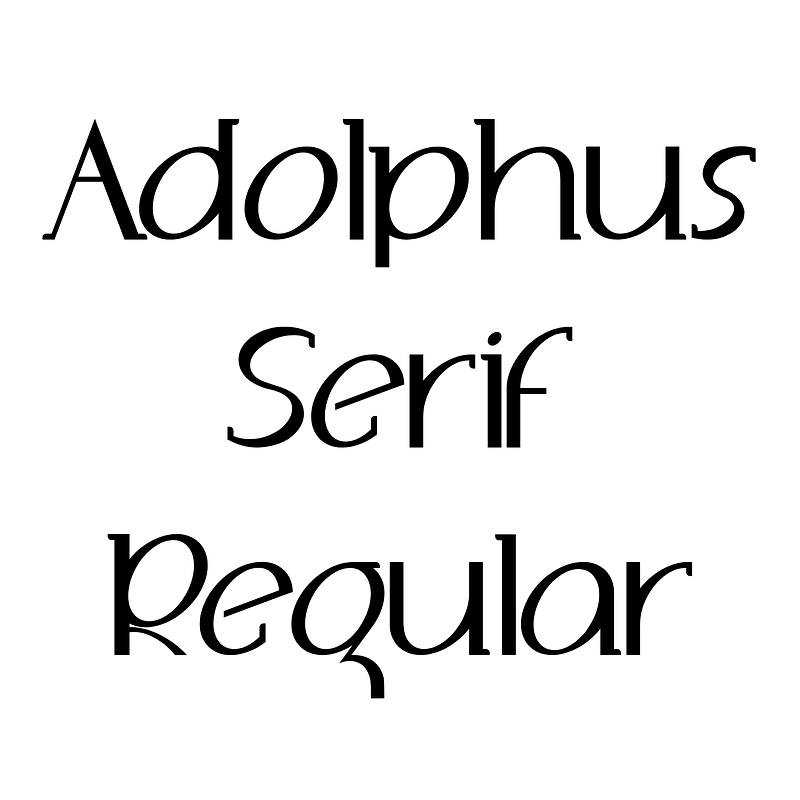 Adolphus Serif Regular Creazilla