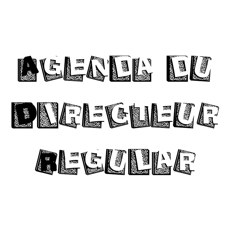 Agenda du Directeur Regular font Free fonts on Creazilla Creazilla