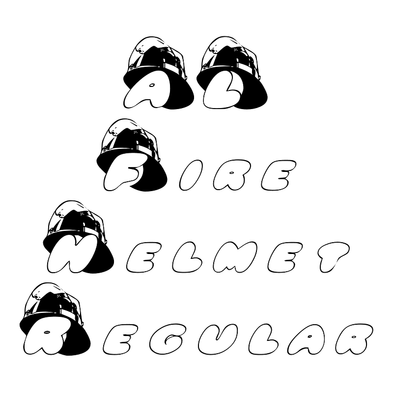 AL Fire Helmet Regular font Free fonts on Creazilla Creazilla