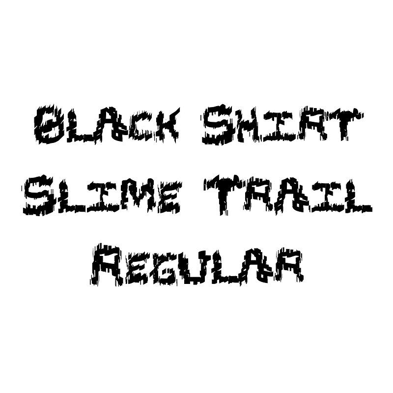 Black Shirt Slime Trail Regular Creazilla