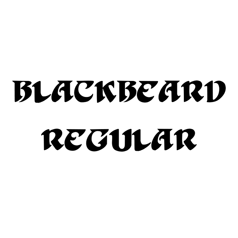 BlackBeard Regular Creazilla