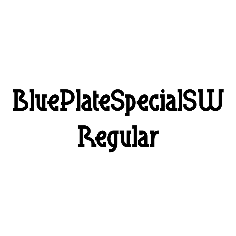 BluePlateSpecialSW Regular Creazilla