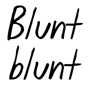 Blunt blunt - Free fonts on creazilla.com