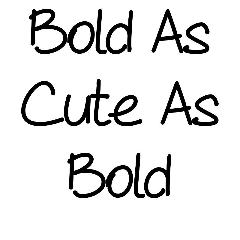 Bold As Cute As Bold font Free fonts on Creazilla Creazilla