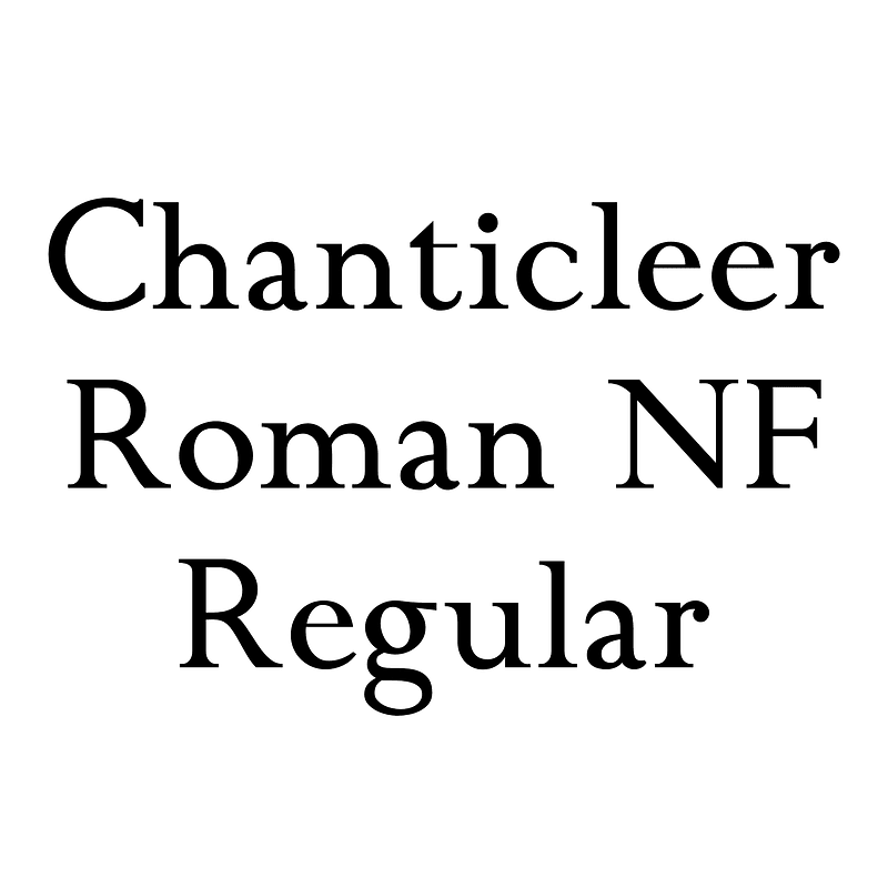 Chanticleer Roman NF Regular font Free fonts on Creazilla Creazilla