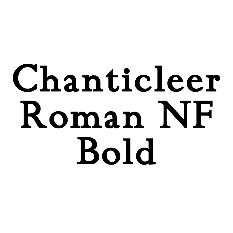 Chanticleer Roman NF Bold font Free fonts on Creazilla Creazilla