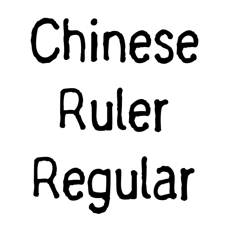 Chinese Ruler Regular font Free fonts on Creazilla Creazilla