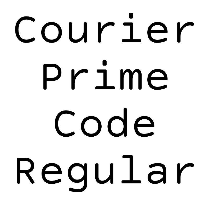 Courier Prime Code Regular font Free fonts on Creazilla Creazilla