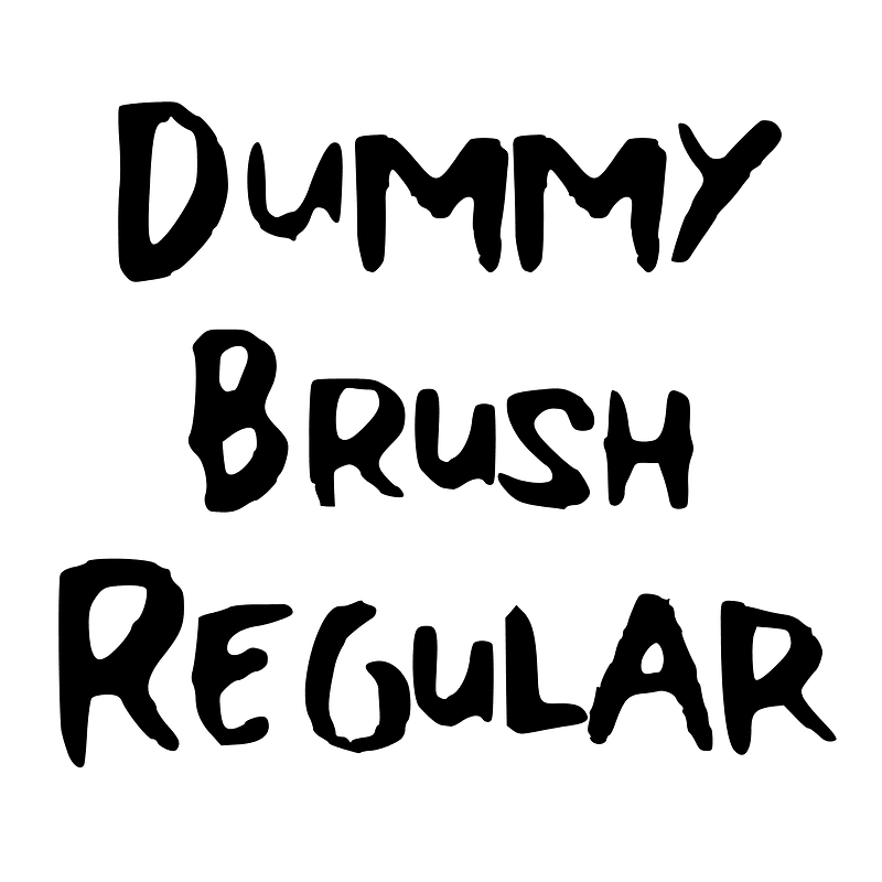Dummy Brush Regular font Free fonts on Creazilla Creazilla